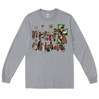 Heather Grey merry christmas Long Sleeve Tee - JahusDesignShop