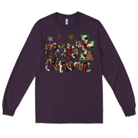 Plum merry christmas Long Sleeve Tee - JahusDesignShop