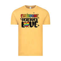 Vintage Mustard everyone deserves love Vintage Tee - MaliasSmallBusiness
