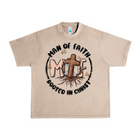 French Oak man of faith Urban Heavy Tee - MaliasSmallBusiness