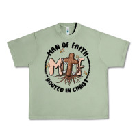 Oil Green man of faith Urban Heavy Tee - MaliasSmallBusiness