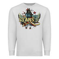 Dove Grey Oh my stars America wings 4th of july Premium Sweatshirt - HowdyJamesFarm