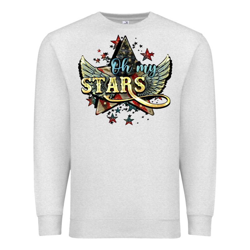 Oh My Stars America Wings 4th Of July Premium Sweatshirt by HowdyJamesFarm | Teevron