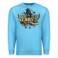 Ocean Blue Oh my stars America wings 4th of july Premium Sweatshirt - HowdyJamesFarm