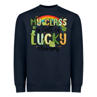 Navy my class is full of lucky charms Heavyweight Sweatshirt - MaliasSmallBusiness