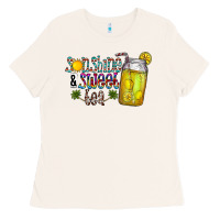 Bone sunshine & sweet tea Ladies Tee - CowhideDigitalArt