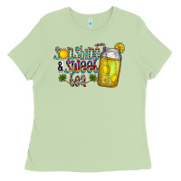 Matcha sunshine & sweet tea Ladies Tee - CowhideDigitalArt