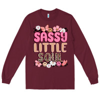 Burgundy sassy little soul Long Sleeve Tee - MaliasSmallBusiness