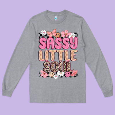 Sassy Little Soul Long Sleeve Tee Designed By Maliassmallbusiness