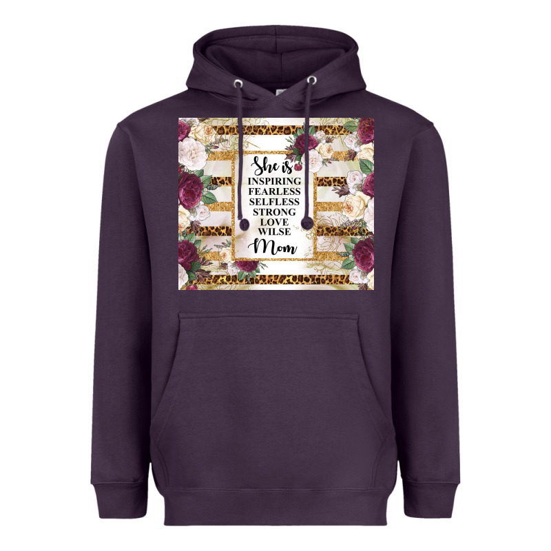 Mother's Day She Is Inspiring Fearless Selfless Strong Love Wilse Mom  Heavyweight Hoodie by TumblerDesignByShophia | Teevron