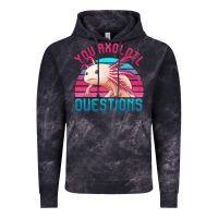 Cloud Black you axolotl questions 80's retro sunset Vintage Hoodie - Jasminsmagicworld