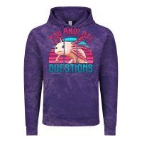 Cloud Purple you axolotl questions 80's retro sunset Vintage Hoodie - Jasminsmagicworld