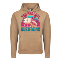Vintage Coffee you axolotl questions 80's retro sunset Vintage Hoodie - Jasminsmagicworld