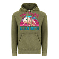Vintage Olive you axolotl questions 80's retro sunset Vintage Hoodie - Jasminsmagicworld