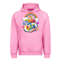 Fuchsia Pink its okay to say gay pride Urban Hoodie - FaDigitalArtStudio