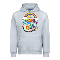 Heather Grey its okay to say gay pride Urban Hoodie - FaDigitalArtStudio