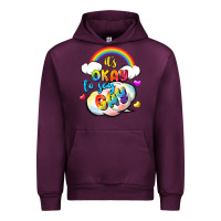 Mauve Wine its okay to say gay pride Urban Hoodie - FaDigitalArtStudio