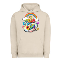 Pigment French Oak its okay to say gay pride Urban Hoodie - FaDigitalArtStudio