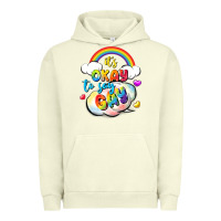 Pigment Pistachio its okay to say gay pride Urban Hoodie - FaDigitalArtStudio