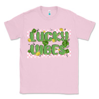 Bubblegum Pink lucky vibes Classic Tee - MaliasSmallBusiness
