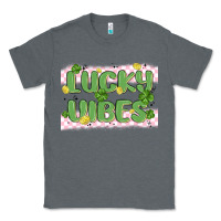 Charcoal Heather lucky vibes Classic Tee - MaliasSmallBusiness