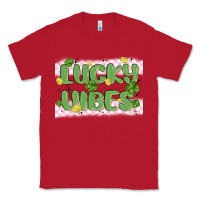 Red lucky vibes Classic Tee - MaliasSmallBusiness