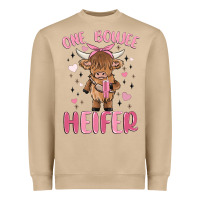 Mushroom one boujee heifer Heavyweight Sweatshirt - MaliasSmallBusiness