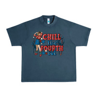 Midnight Navy chill the fourth out malia Urban Heavy Tee - MaliasSmallBusiness