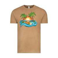 Vintage Camel sunset beach scene Vintage Tee - MaliasSmallBusiness