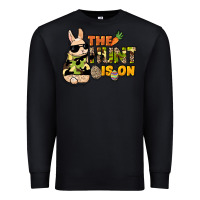 Black The hunt is on Easter Day Premium Sweatshirt - HowdyJamesFarm