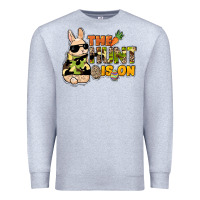 Heather Grey The hunt is on Easter Day Premium Sweatshirt - HowdyJamesFarm