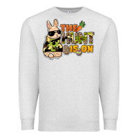 Oatmeal Heather The hunt is on Easter Day Premium Sweatshirt - HowdyJamesFarm