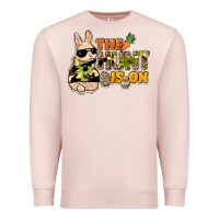 Pale Pink The hunt is on Easter Day Premium Sweatshirt - HowdyJamesFarm