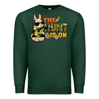 Sports Green The hunt is on Easter Day Premium Sweatshirt - HowdyJamesFarm
