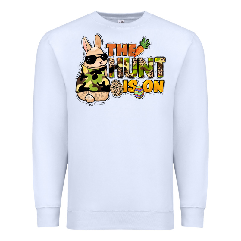 The Hunt Is On Easter Day Premium Sweatshirt by HowdyJamesFarm | Teevron
