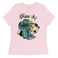 Bubblegum Pink howdy Ladies Tee - JahusDesignShop