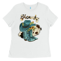 White howdy Ladies Tee - JahusDesignShop