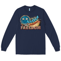 Navy tastes like freedom Long Sleeve Tee - NancyCooperArtShop
