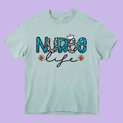 Nurse Life Heavy Core Tee Designed By Cowhidedigitalart