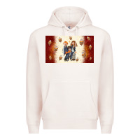 Pale Pink cartoon wizards Premium Hoodie - TumblerDesignByShophia