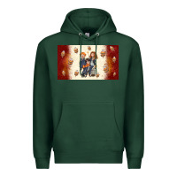 Sports Green cartoon wizards Premium Hoodie - TumblerDesignByShophia