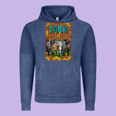 Western Baby Sheeps Farm Life Vintage Hoodie Designed By Lillyallendesigns