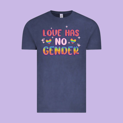 Love No Gender Vintage Tee Designed By Maliassmallbusiness