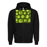 Black st. patrick's day lucky face Zipper Hoodie - RanaPortraitStore