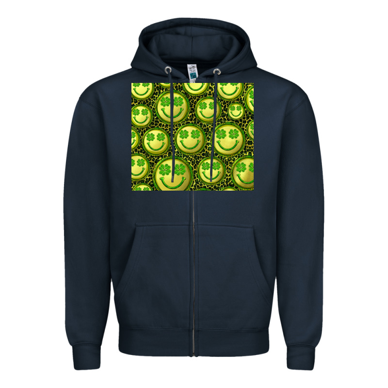 St. Patrick's Day Lucky Face Zipper Hoodie by RanaPortraitStore | Teevron
