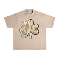 French Oak baseball distressed shamrock Urban Heavy Tee - MaliasSmallBusiness