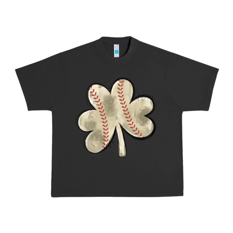 Baseball Distressed Shamrock Urban Heavy Tee by MaliasSmallBusiness | Teevron