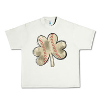 Pistachio baseball distressed shamrock Urban Heavy Tee - MaliasSmallBusiness