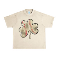 Sandshell baseball distressed shamrock Urban Heavy Tee - MaliasSmallBusiness