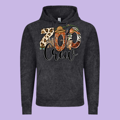 Zoo Crew Safari Animals Vintage Hoodie Designed By Ranaportraitstore